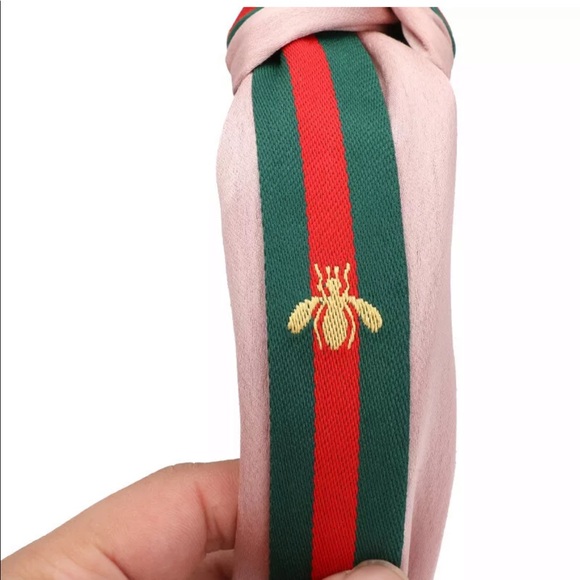 Turban Hairband Headband Striped Hair color pink - Picture 2 of 6